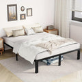 Bed Frame - 18inch Twin Size Platform Bed Frame Metal Mattress Foundation with Steel Slat Support, No Box Spring Needed, Storage Space Under Frame, Easy Assembly, Black