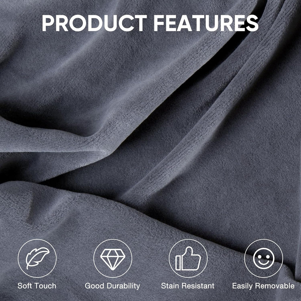 4FT Bean Bag Chair Beanbag for Adults and Kids Oversized Lazy Sofa Living Room Furniture with Removable Washable Cover Giant Comfy Gaming Chair Round Couch for Bedroom Dorm, Dark Grey