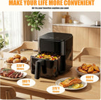 Air Fryer, Compact Digital 3 Qt Airfryer with Auto Shut-Off, Quick & Easy Meals in Minutes with Nonstick & Dishwasher Safe Basket, Ideal for Small Spaces
