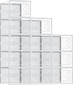 Shoe Storage Boxes, 12-Pack Stackable Clear Shoe Containers with Lids, Display Sneaker Case Organizer for Closet, Under Bed, Entryway,White (Fit Size 11)
