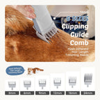 2.5L Pet Grooming Vacuum Kit, 3 Adjustable Suction Modes, 5 Professional Grooming Tools with Cordless Low Noise Dog & Cat Hair Clippers, Classic Gray
