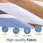 Double Hammock with Space Saving Stand, Heavy Duty Steel Frame, Portable for Outside & Indoor Use, 450lbs Capacity, Easy Assembly, Carrying Bag Included, Beige