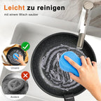 12 Pcs Pots and Pans Set, Nonstick Kitchen Cookware Set, Induction Cooking Sets Detachable Handle, Black