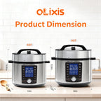 24-in-1 Electric Pressure Cooker 6.34 Quart, Stainless Steel Multi-Cooker for Canning, Slow Cook, Yogurt, Steam, Rice, Soup, Bean, Poultry, Beef, Bake, Stew & Porridge, Family Size