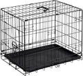 Dog Crate, 24 Inch Small Single Door Dog Cage with Plastic Leak-Proof Pan Tray, Folding Metal Wire Pet Kennel for Indoor, Outdoor, Travel