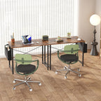 Computer Desk 40 Inch Home Office Desks for Small Spaces, Gaming Writing Study Work Table with Storage Bag and Headphone Hook for Bedroom, Rustic Brown